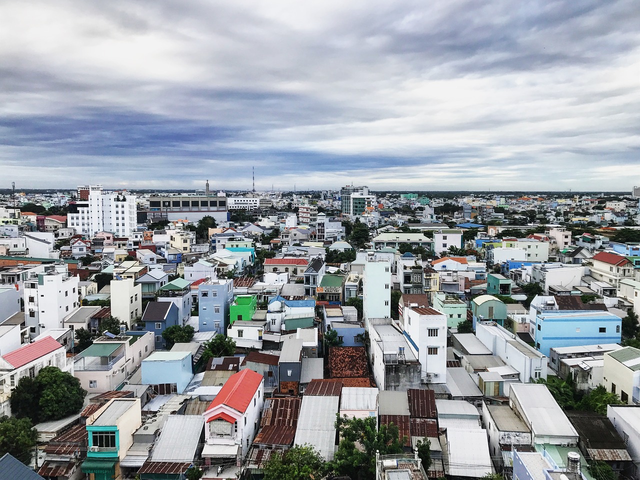 skyline vietnam city free photo