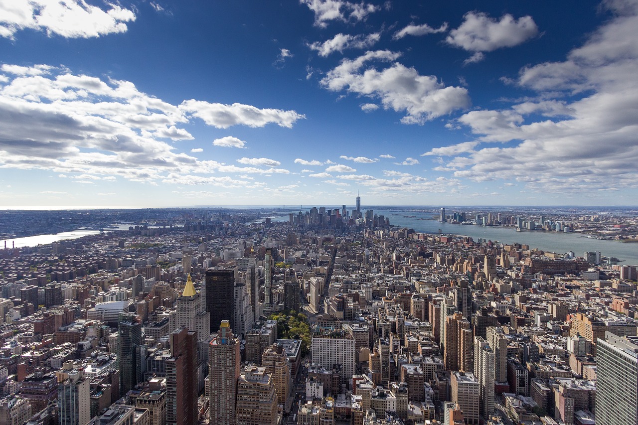 skyline  new york  city free photo