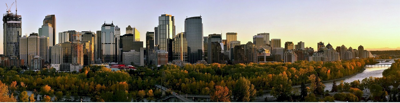 skyline calgary cityscape landscape free photo