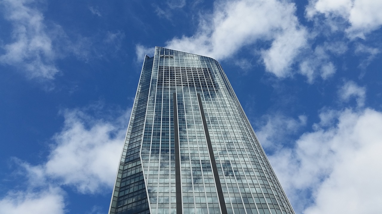 skyscraper reflection tokyo free photo