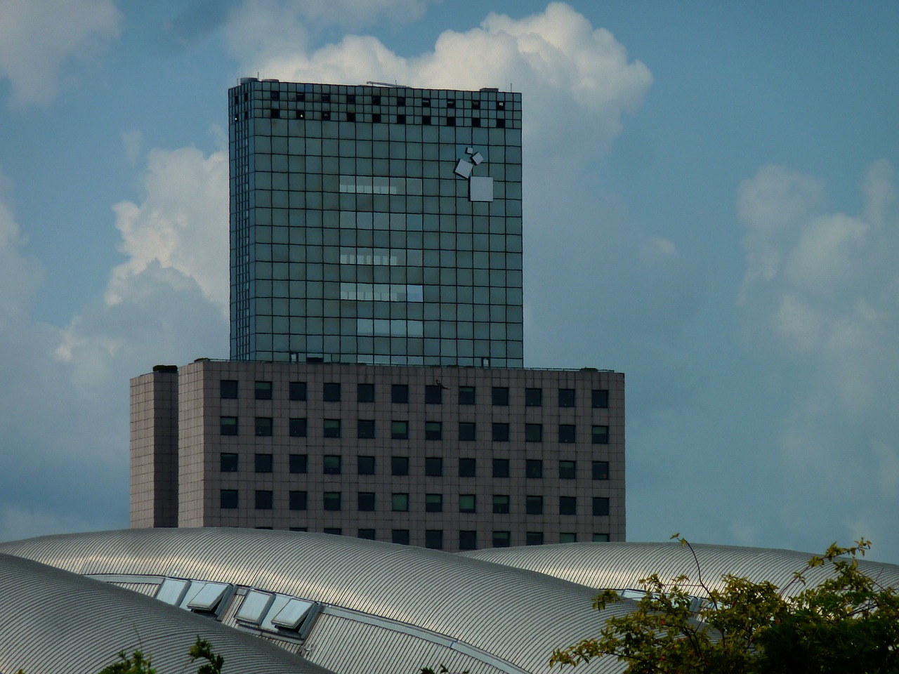 skyscraper window frankfurt free photo