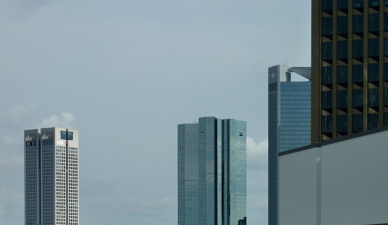 skyscraper window frankfurt free photo