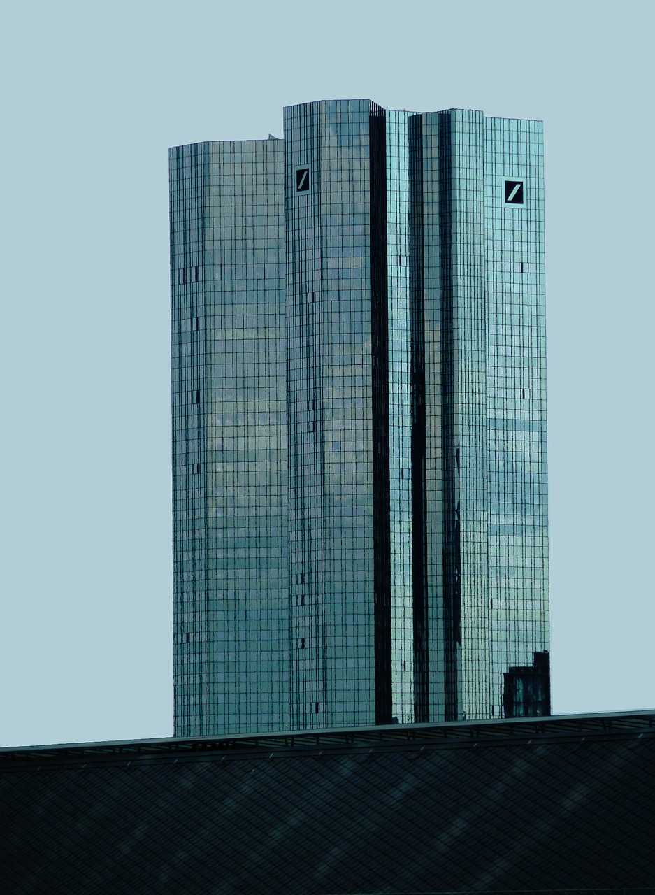skyscraper window frankfurt free photo