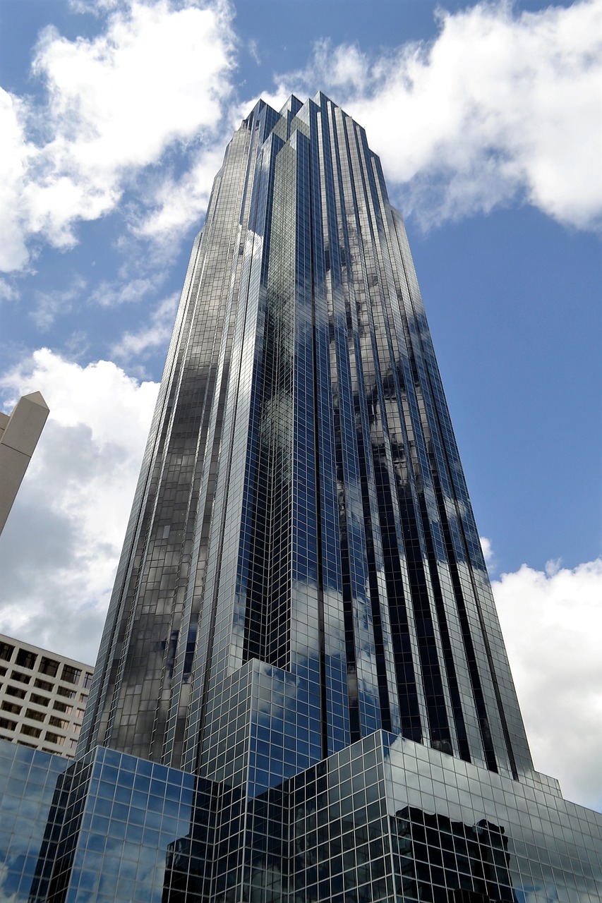 skyscraper houston texas building downtown free photo