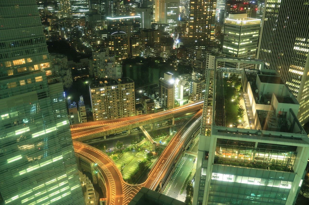 skyscraper roppongi city centre free photo