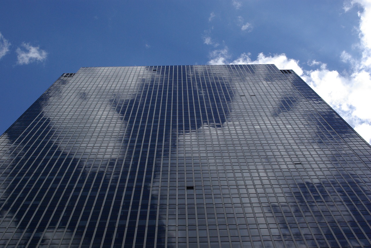 skyscraper  clouds  city free photo