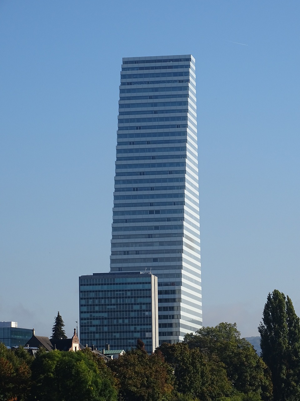 skyscraper  roche-tower  basel free photo