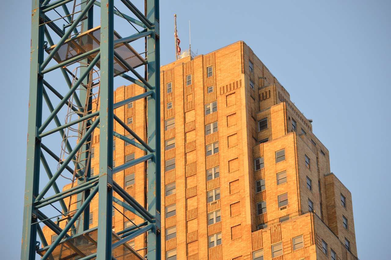 skyscraper  crane  construction free photo