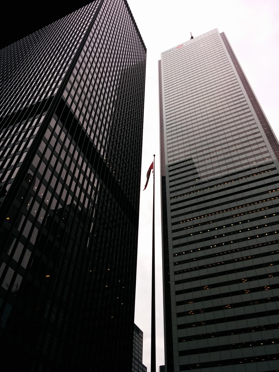 skyscrapers black and white tower free photo