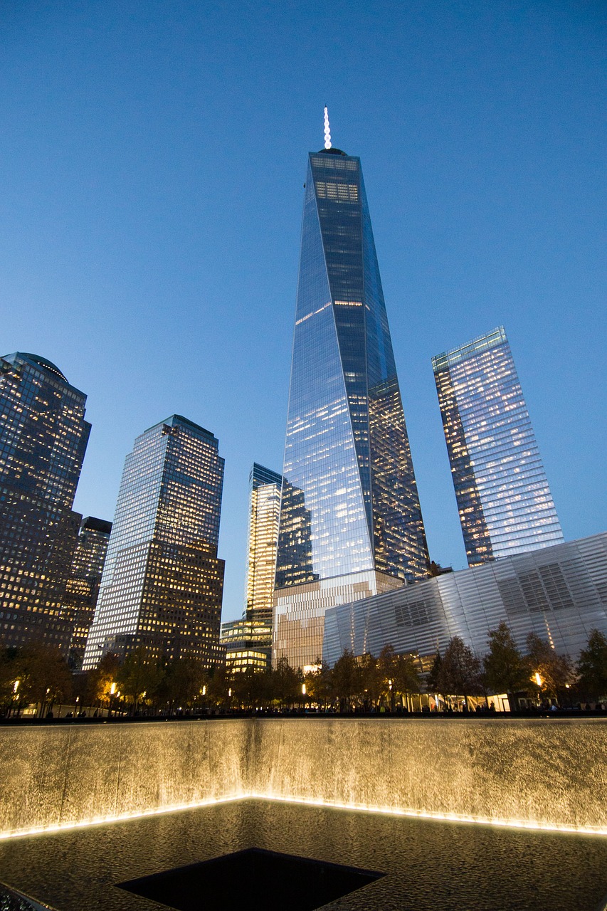 skyscrapers new york world trade center free photo