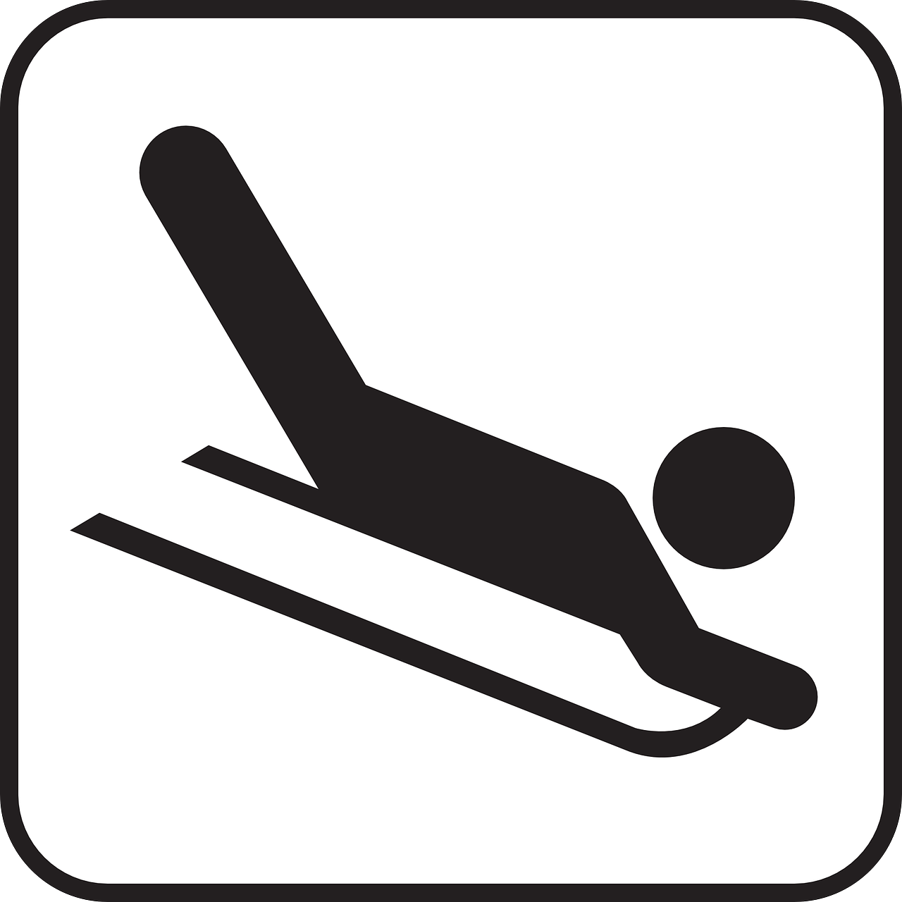 sled skid tobogganing free photo
