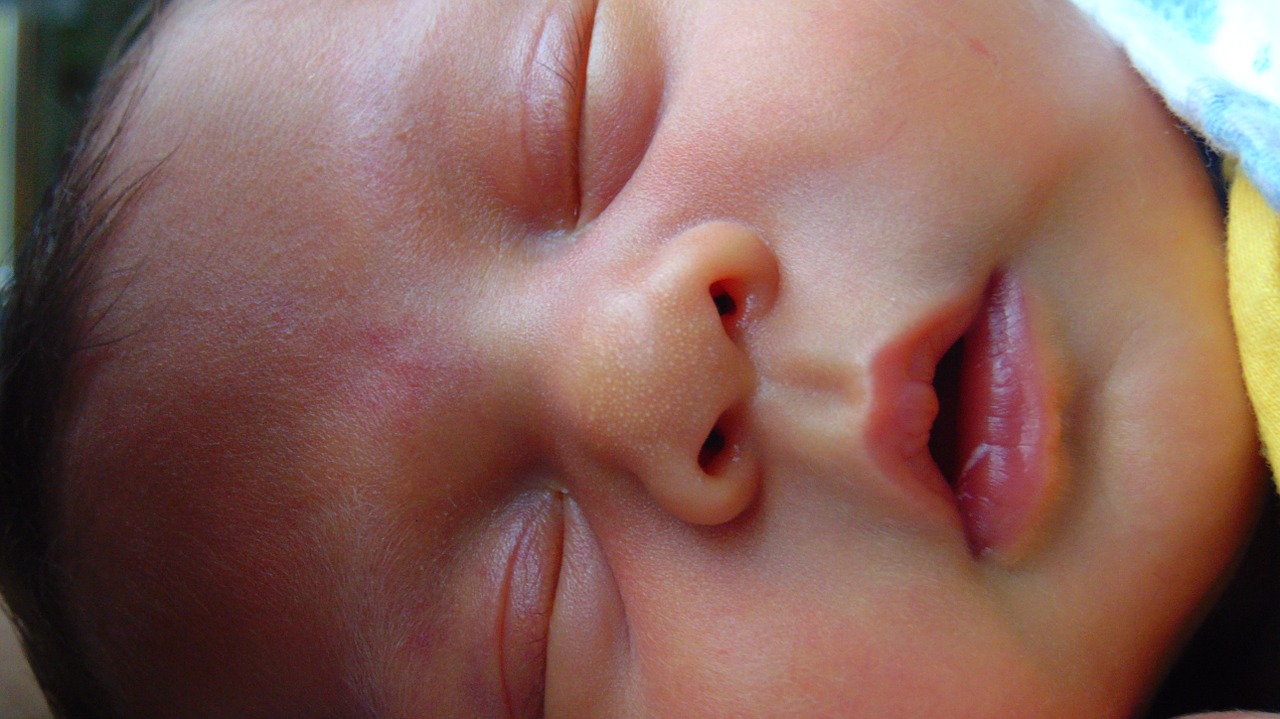 sleeping baby boy free photo