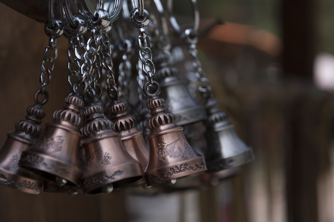 sleigh bell bell key holder free photo