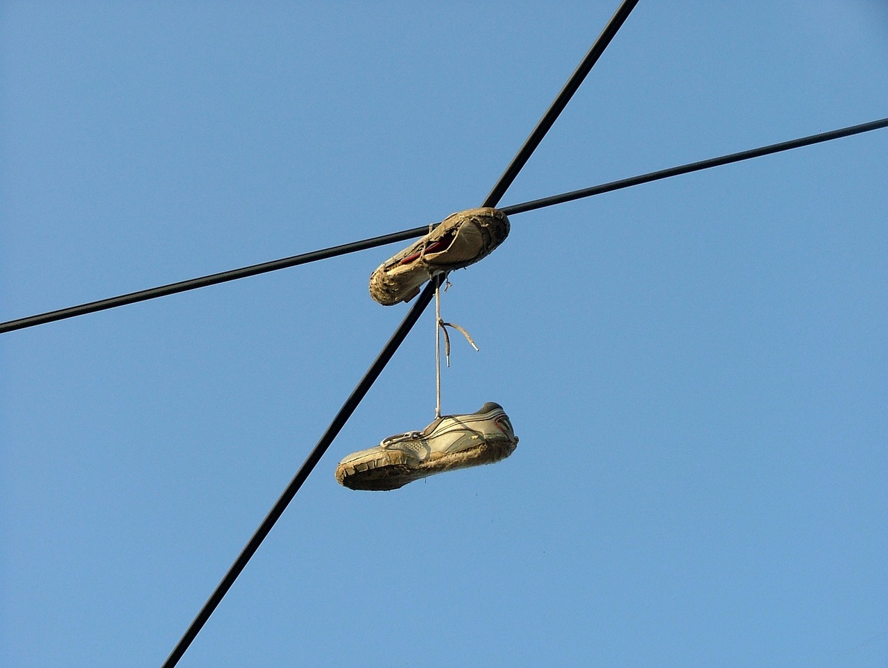 slippers cable sky free photo