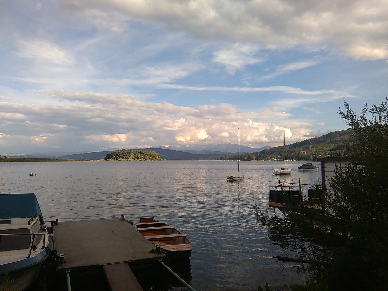 slovakia lake boats free photo