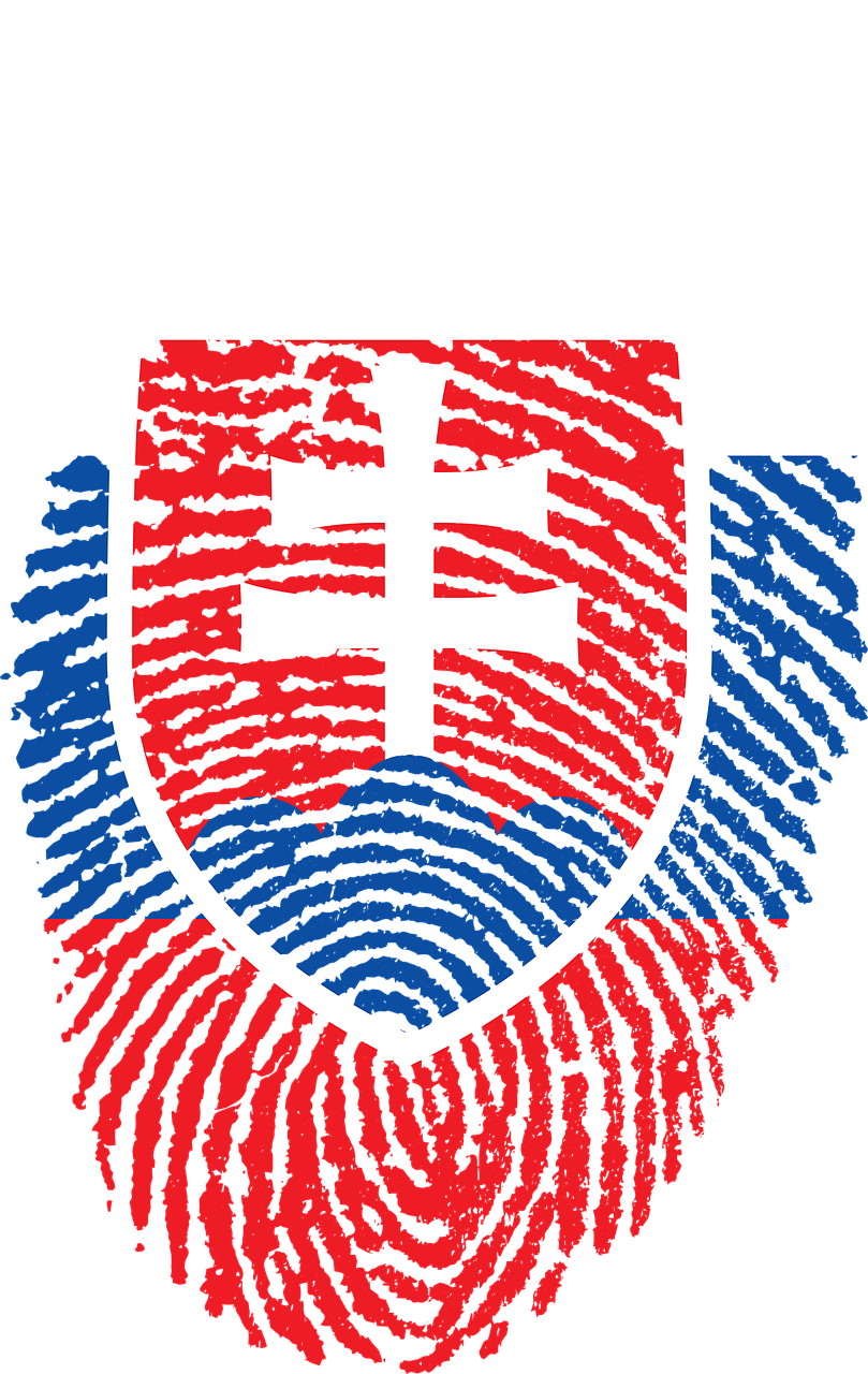 slovakia flag fingerprint free photo