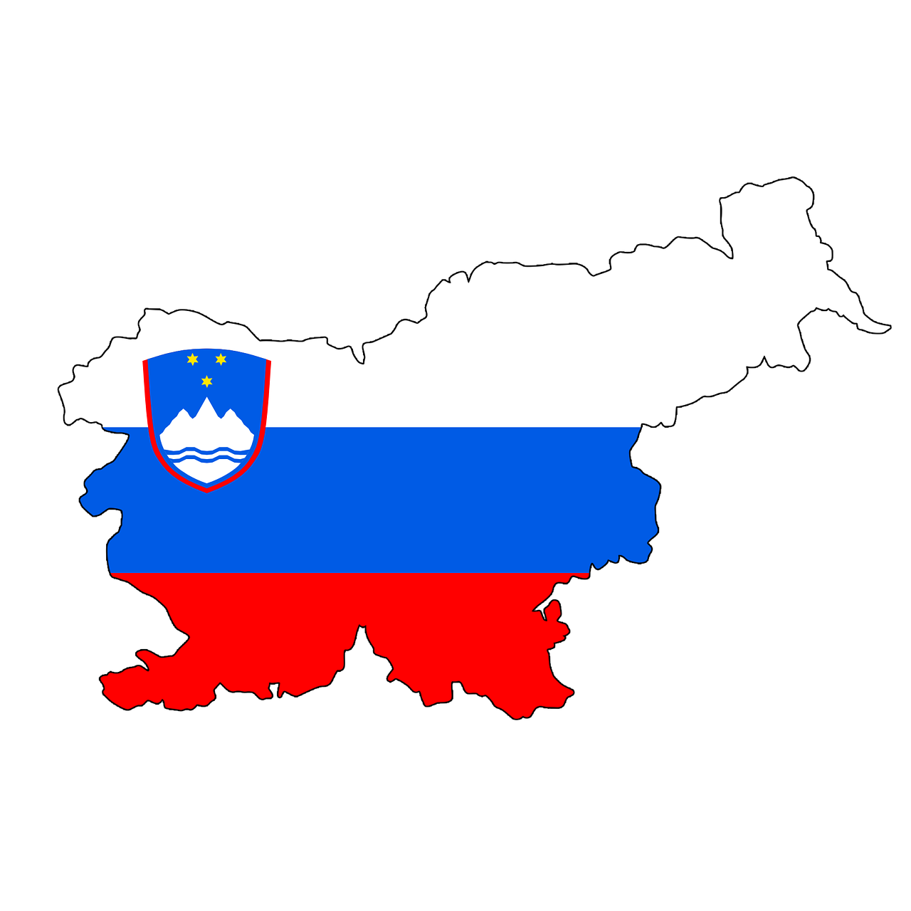 slovenia map flag free photo