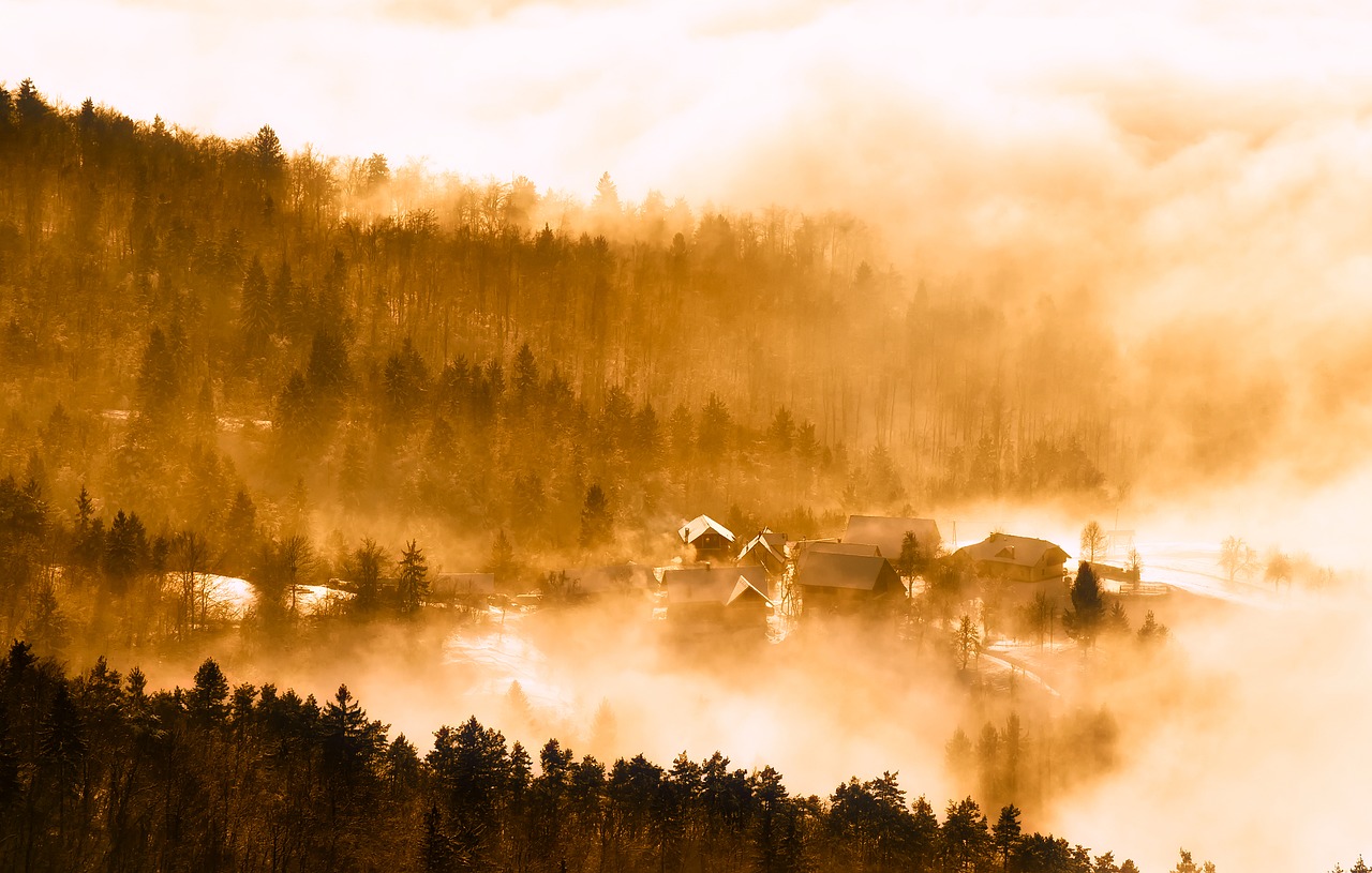 slovenia sunrise dawn free photo