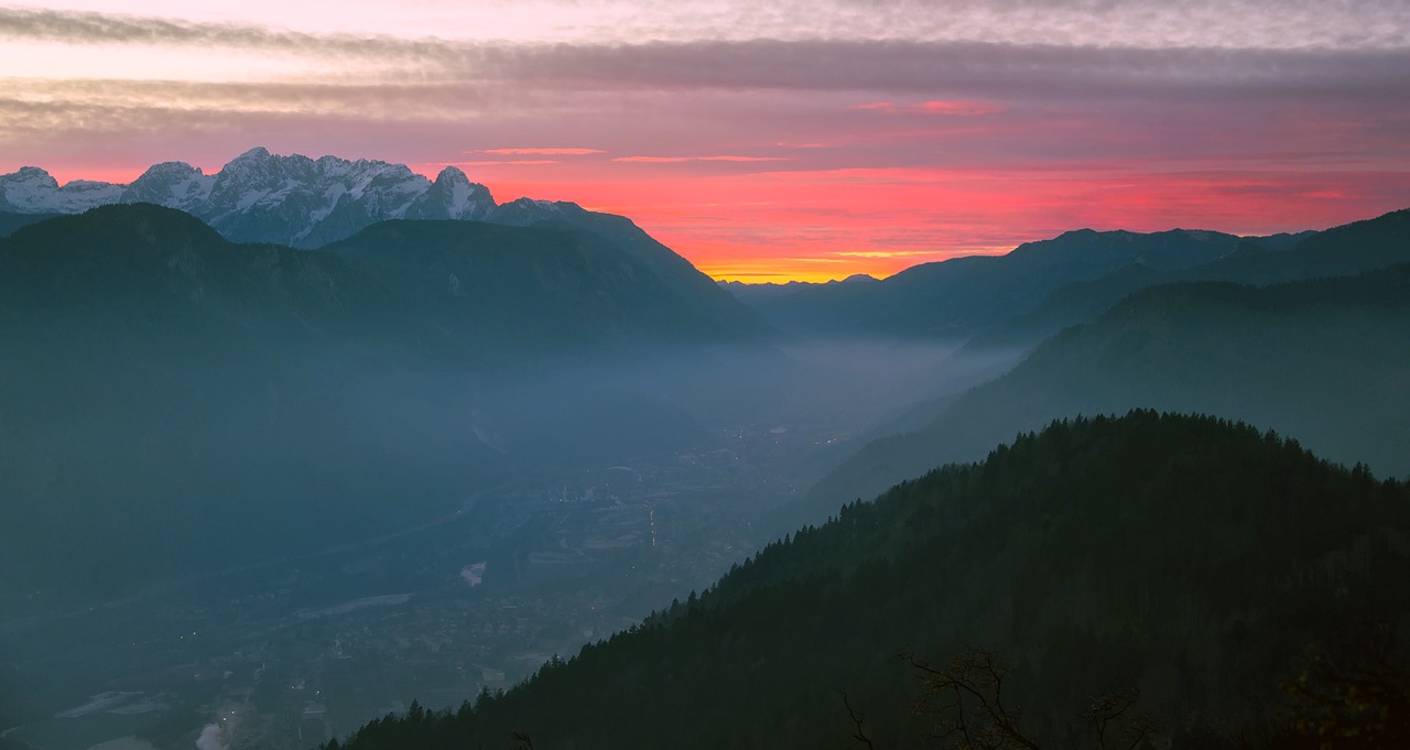 slovenia sunset dusk free photo