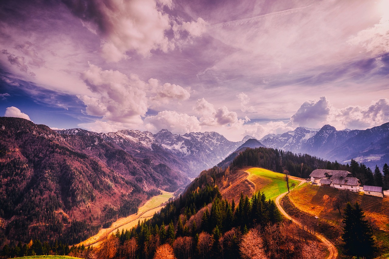 slovenia mountains sky free photo