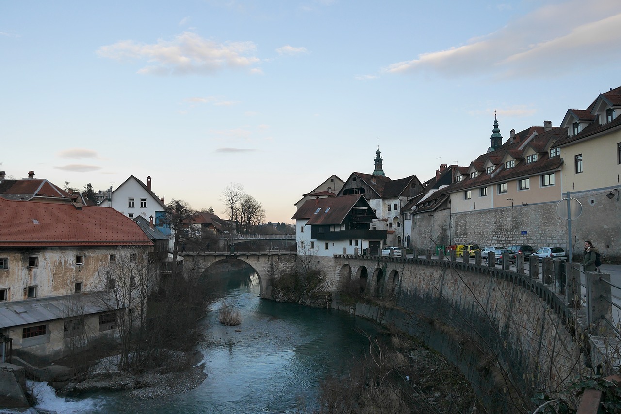 slovenia  škofja loka  river free photo