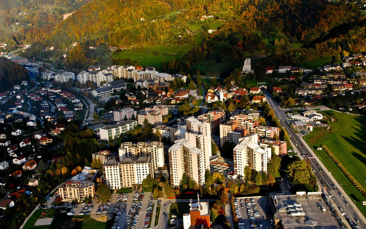 slovenia by air hills free photo