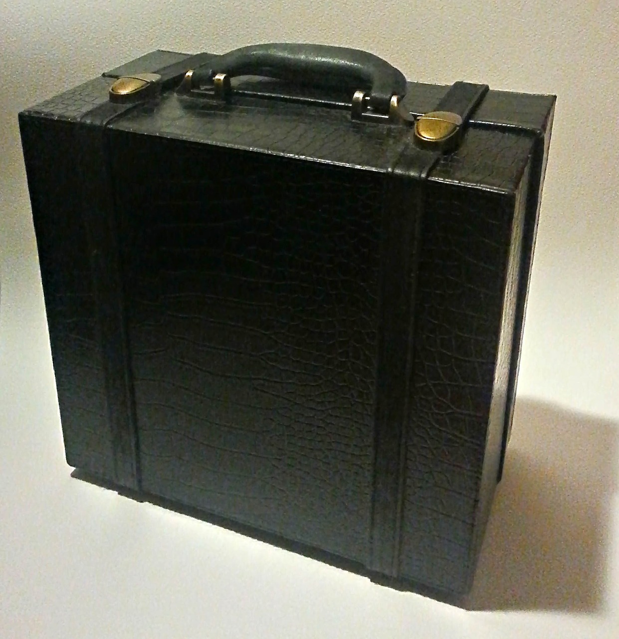 small black suitcase travel case free photo