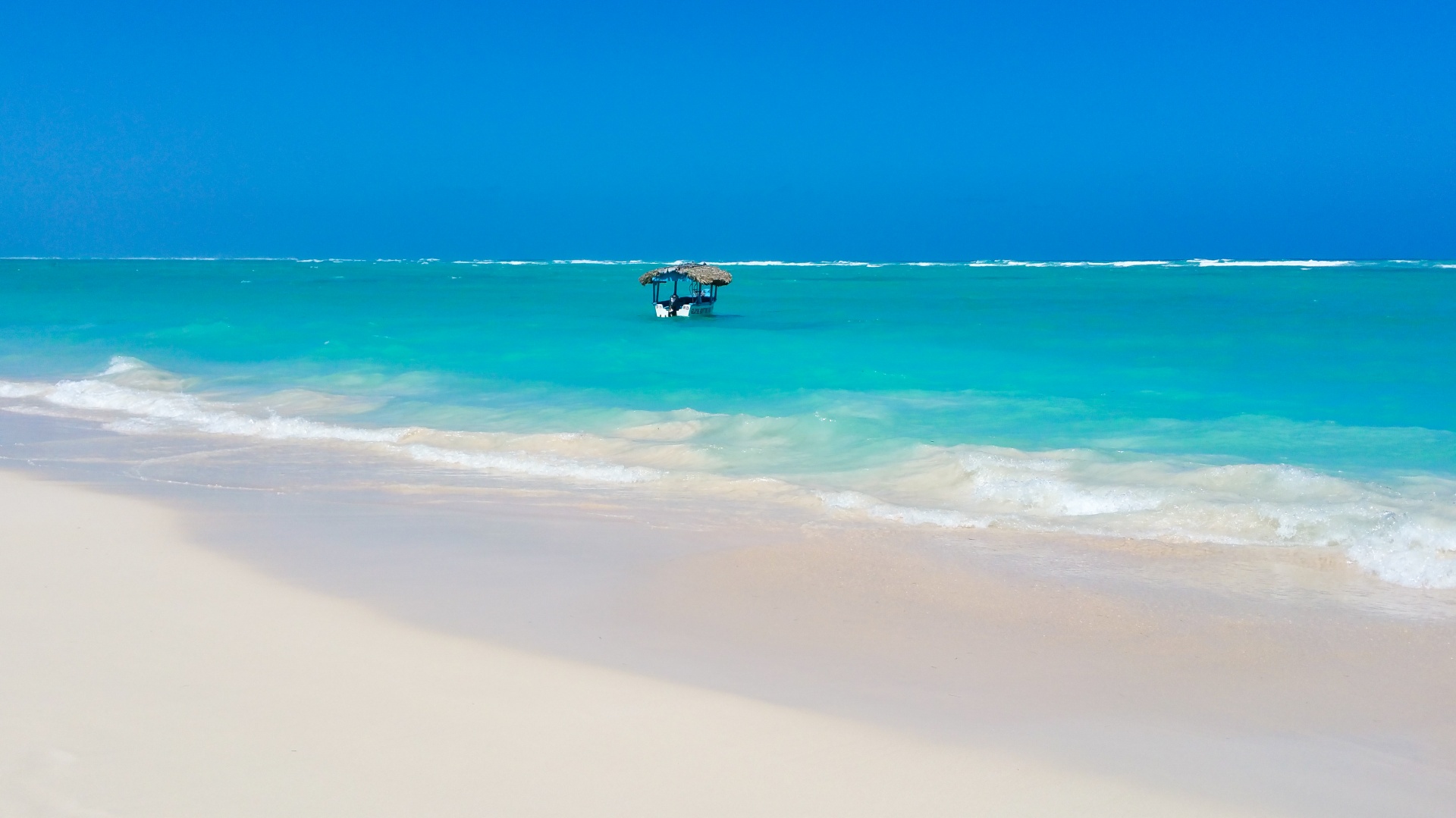 beach blue boat free photo