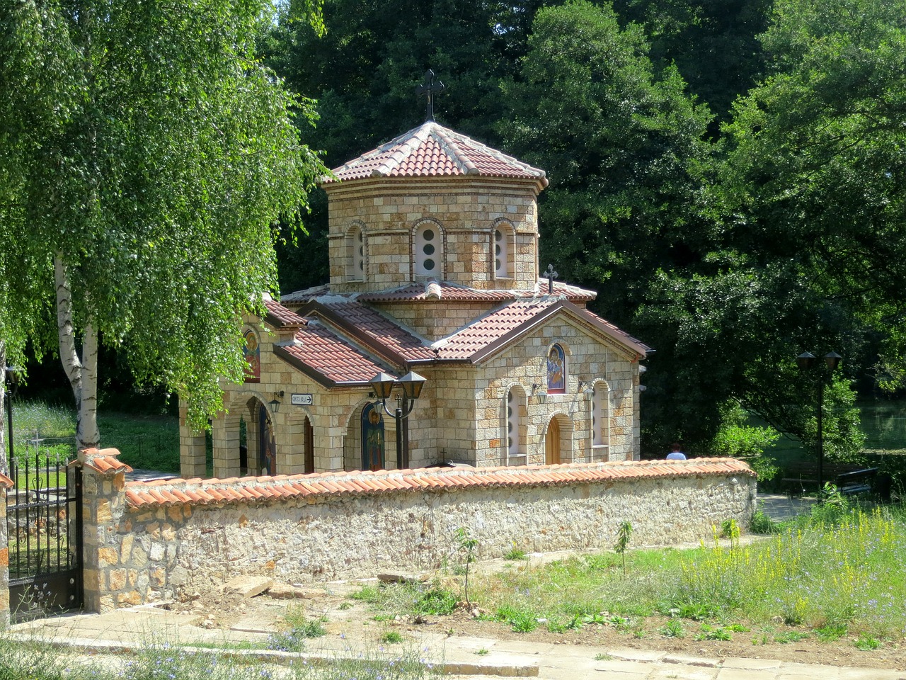 small chapel landscape albania free photo