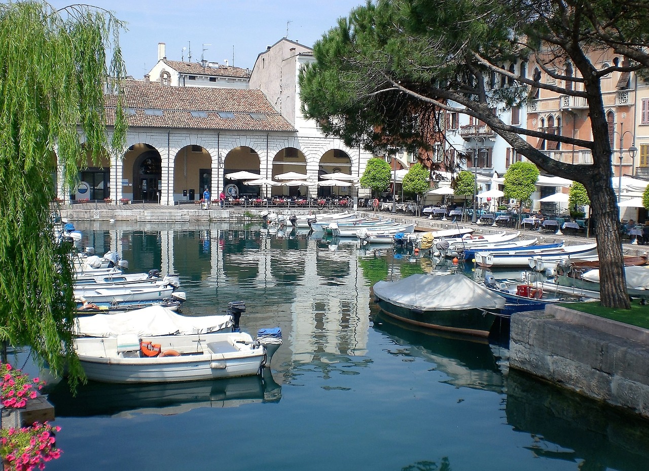 small port italy garda free photo