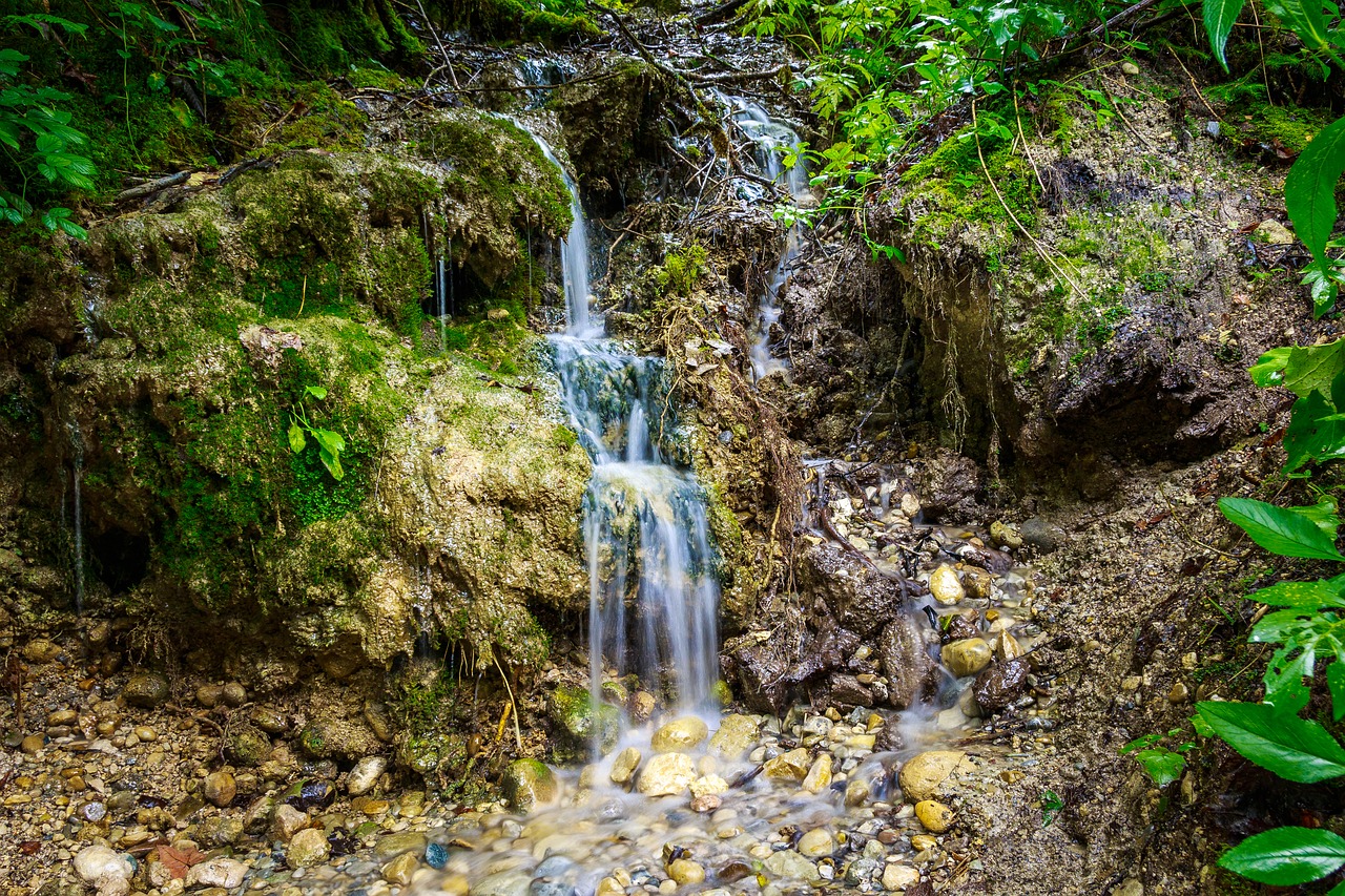 small waterfall  eistobel  isny free photo