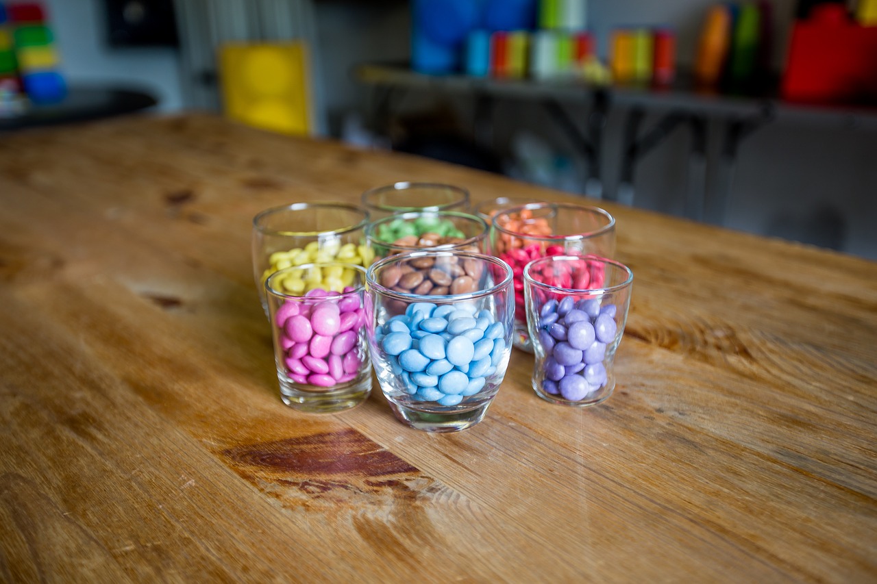 smarties  colorful  blue free photo