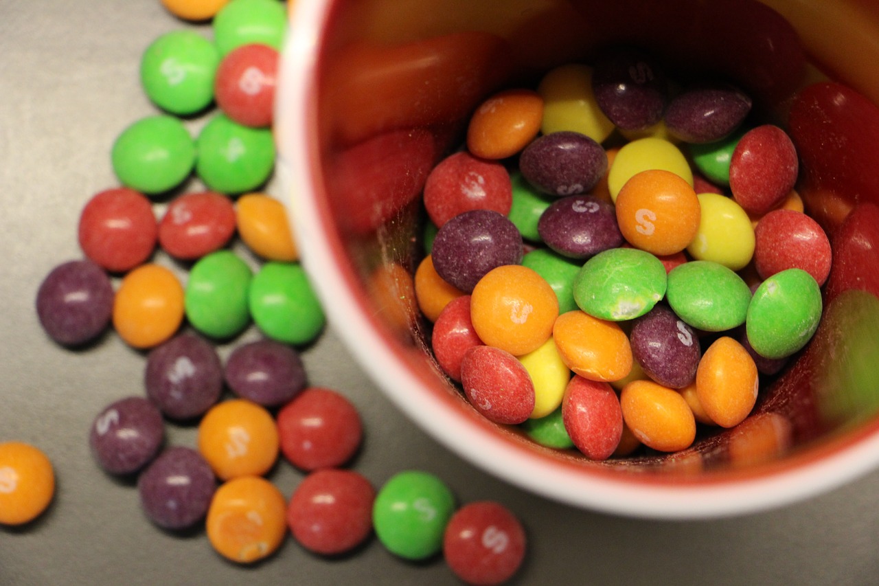 smarties candy colorful free photo