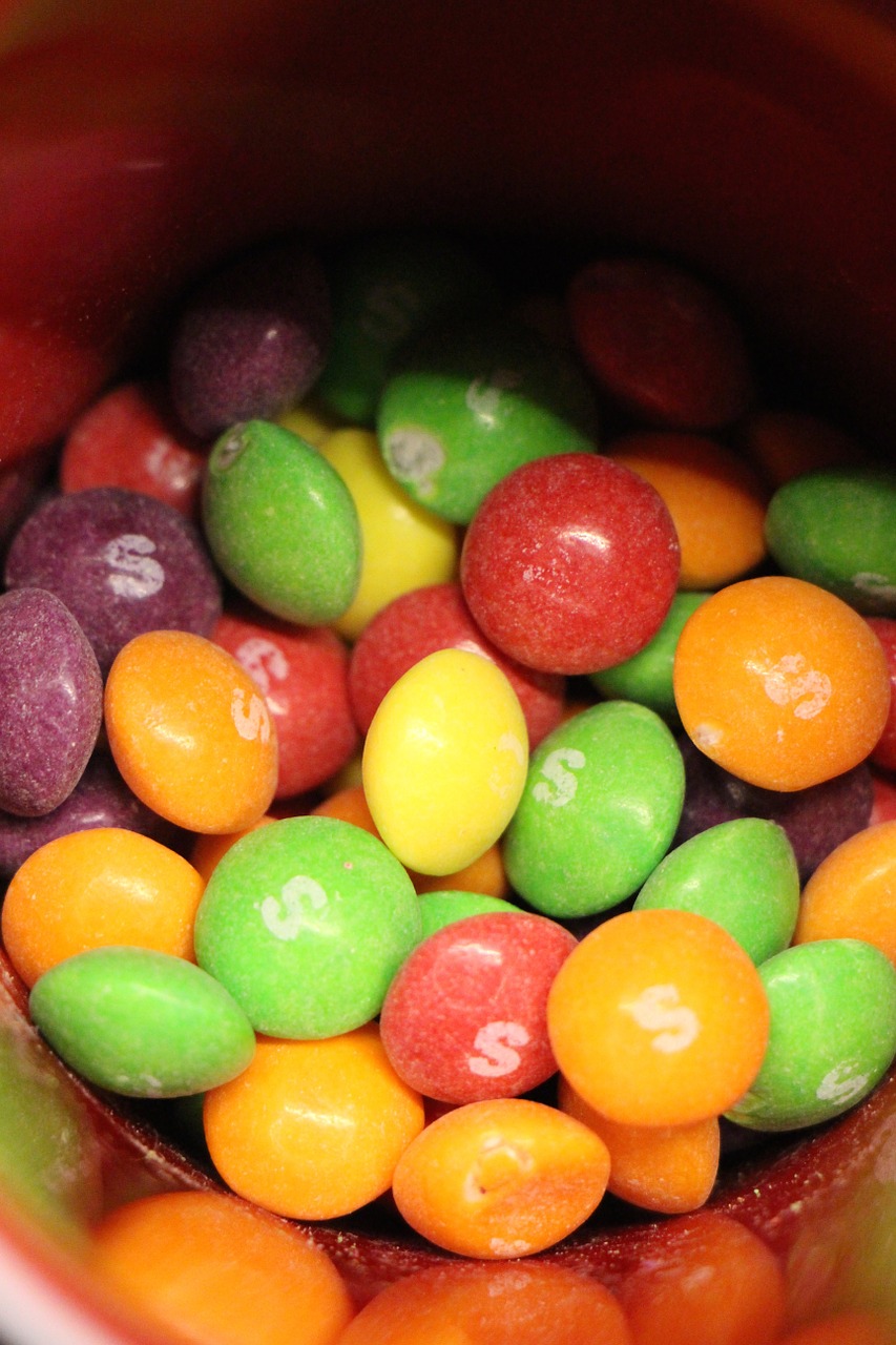 smarties candy colorful free photo