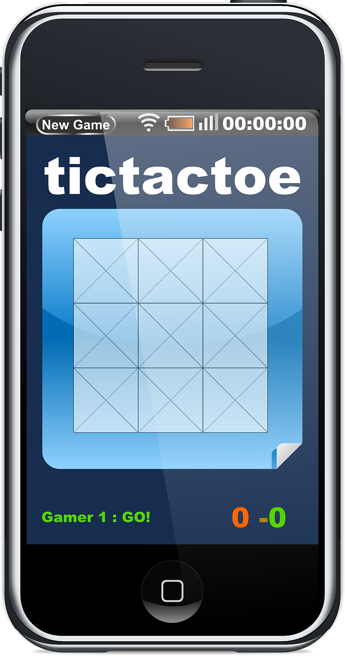 smartphone tictactoe app free photo