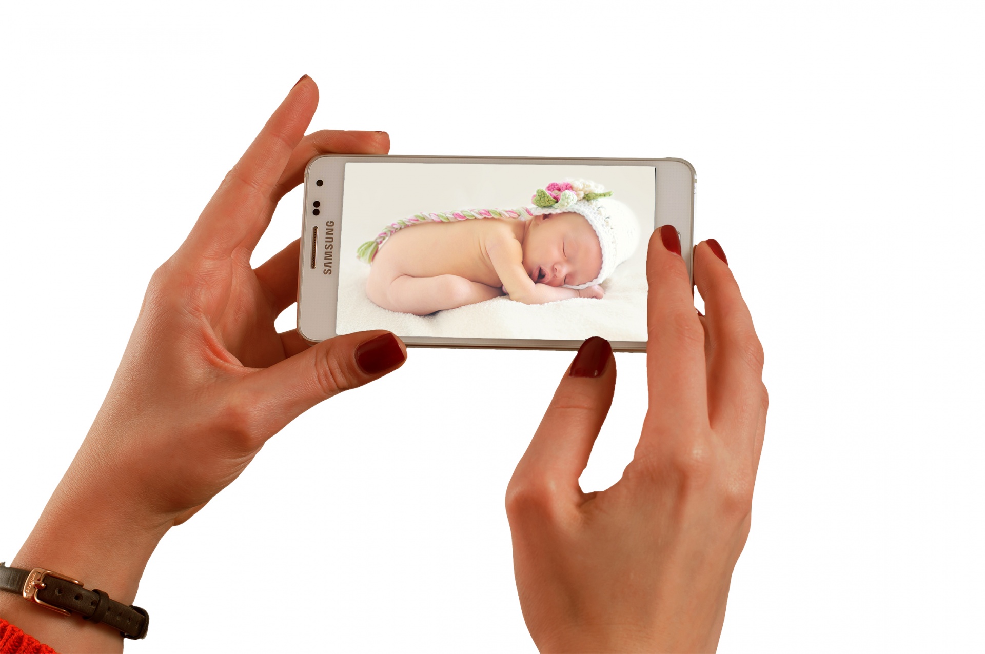 smartphone baby photo free photo