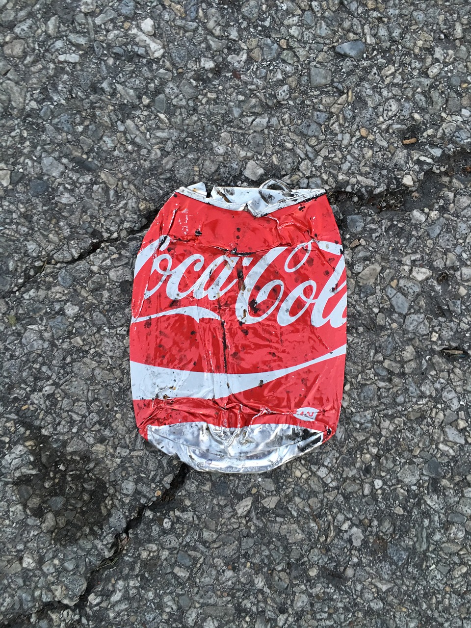 smashed can soda free photo