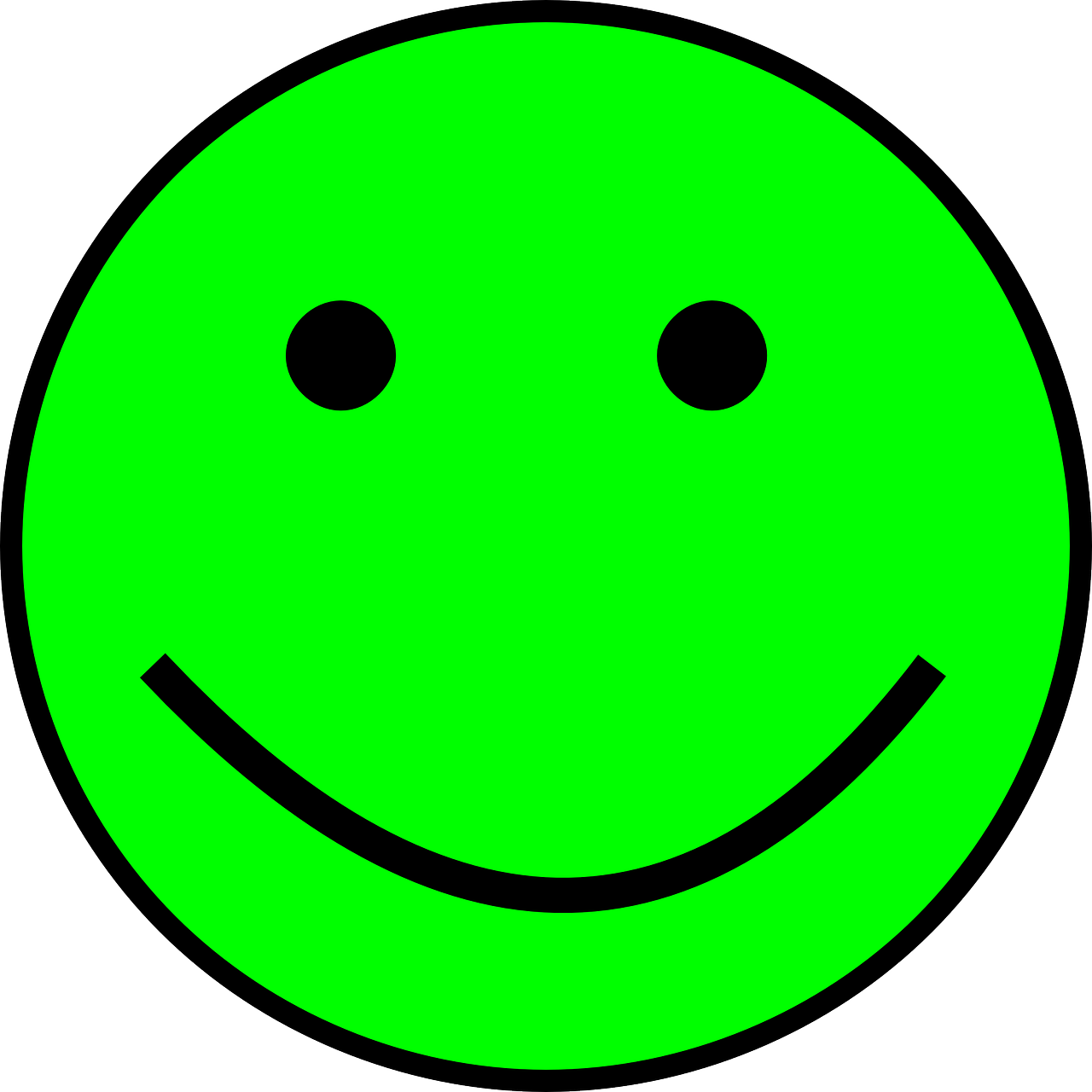 smiley green simple free photo