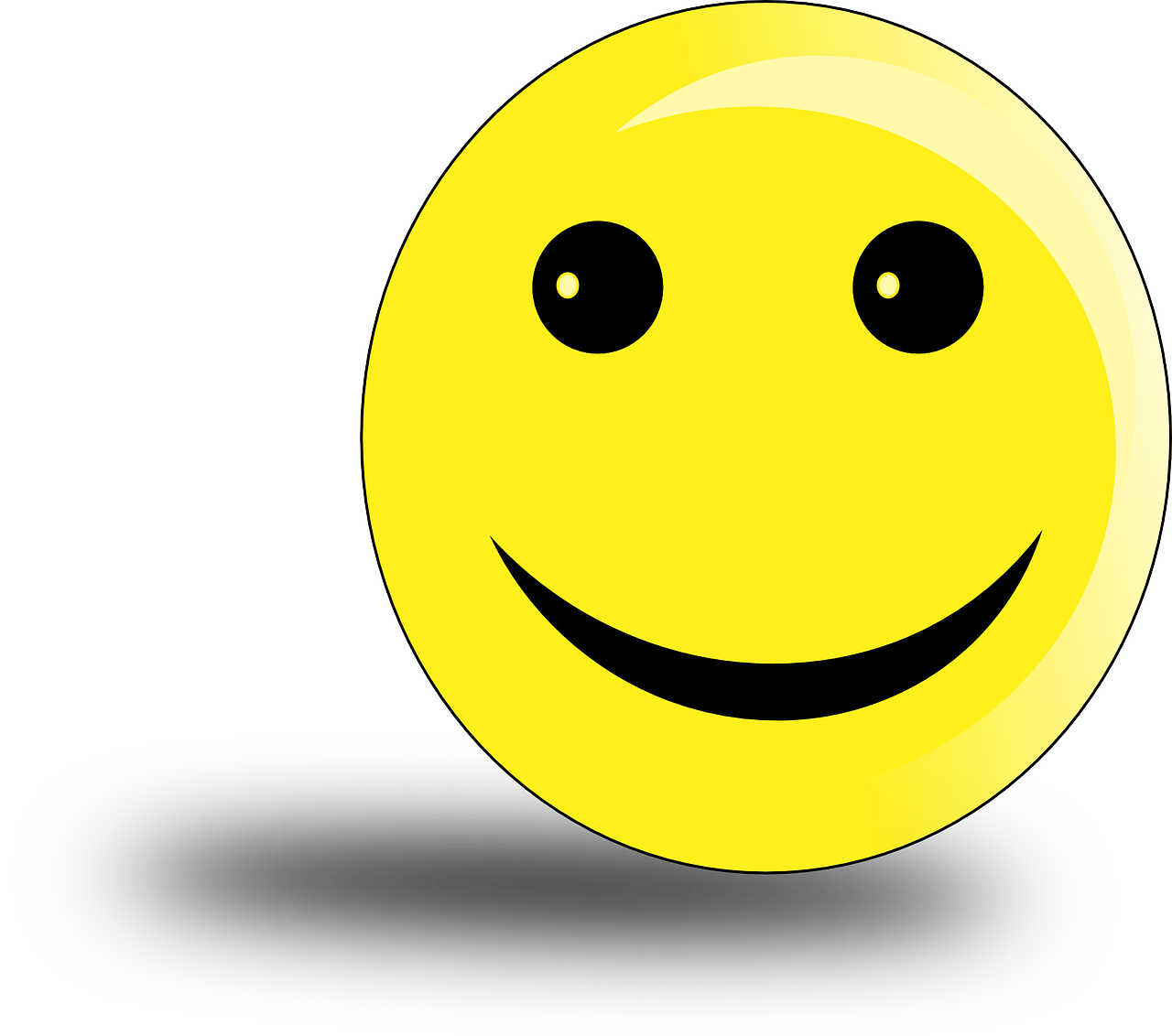 smiley yellow ball free photo