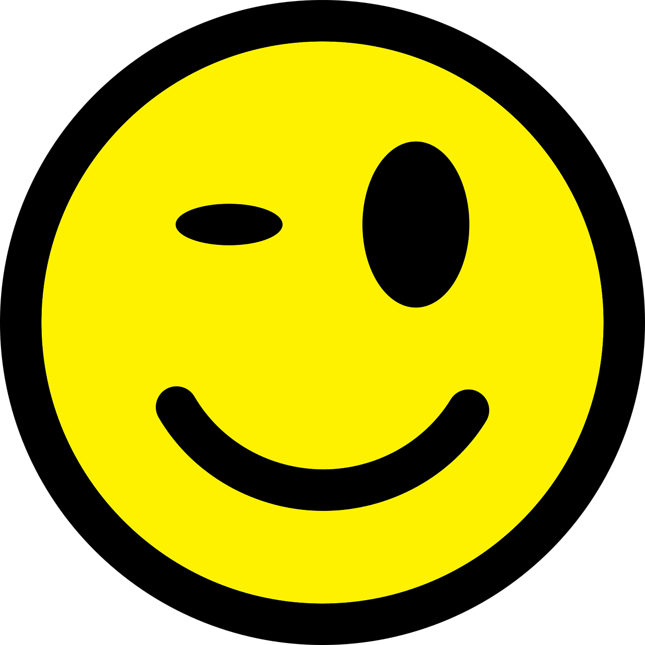 smiley wink emoticon free photo