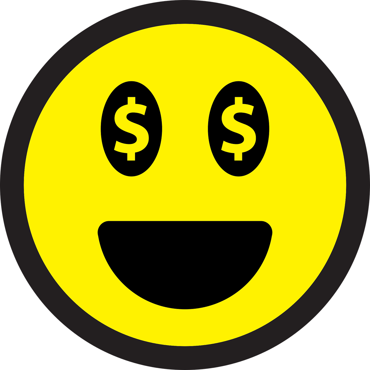 smiley emoticon money free photo