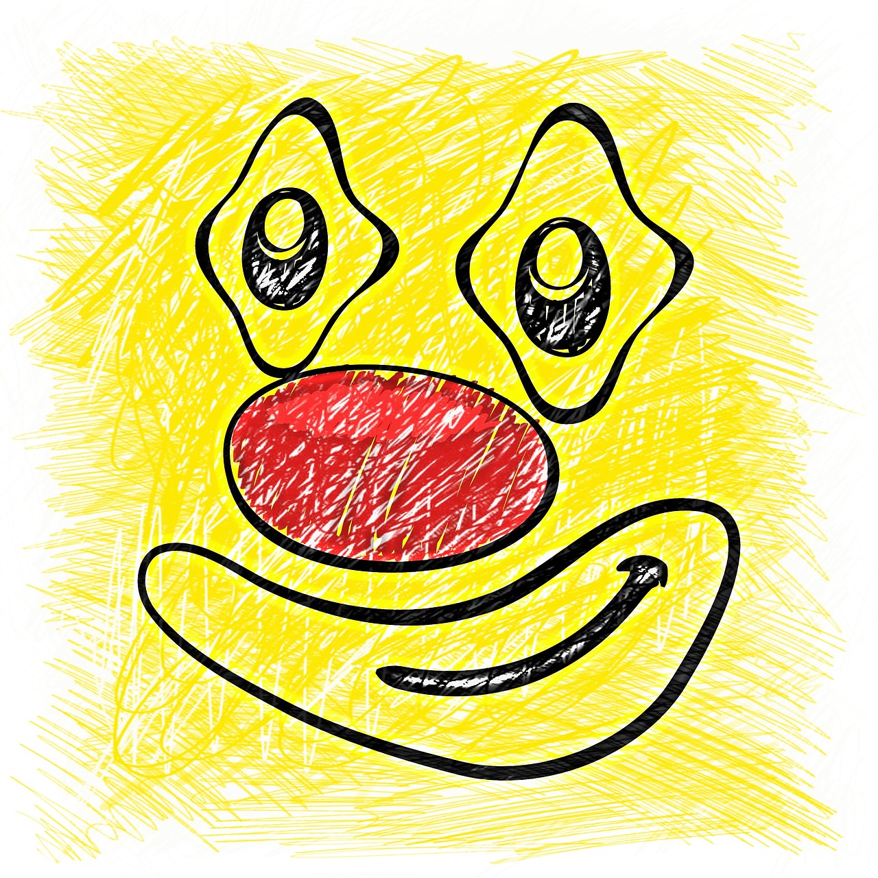 smiley drawing colorful free photo