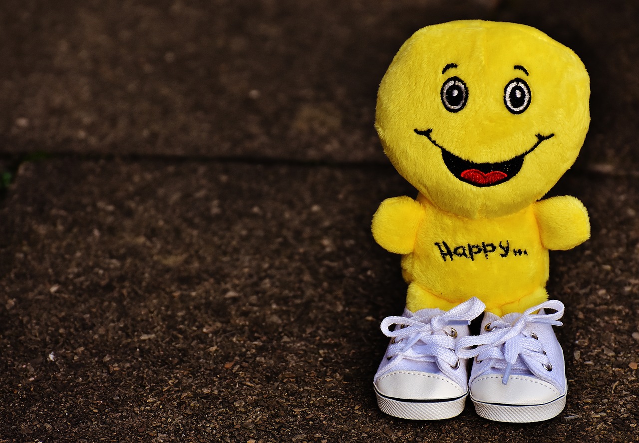 smiley laugh sneakers free photo