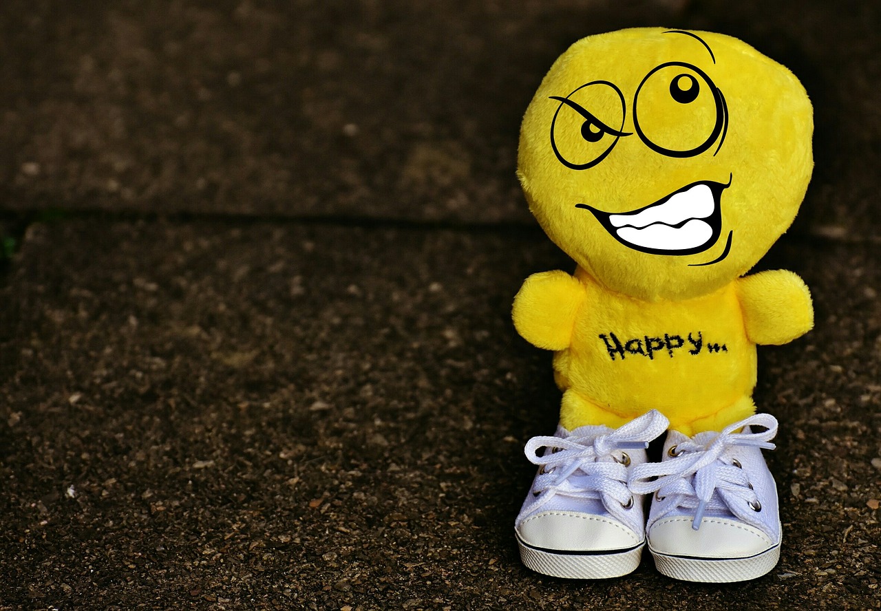 smiley deceitful sneakers free photo
