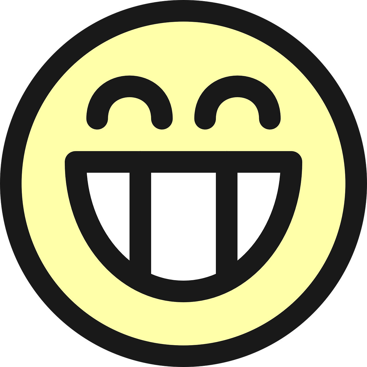 smiley face grin free photo