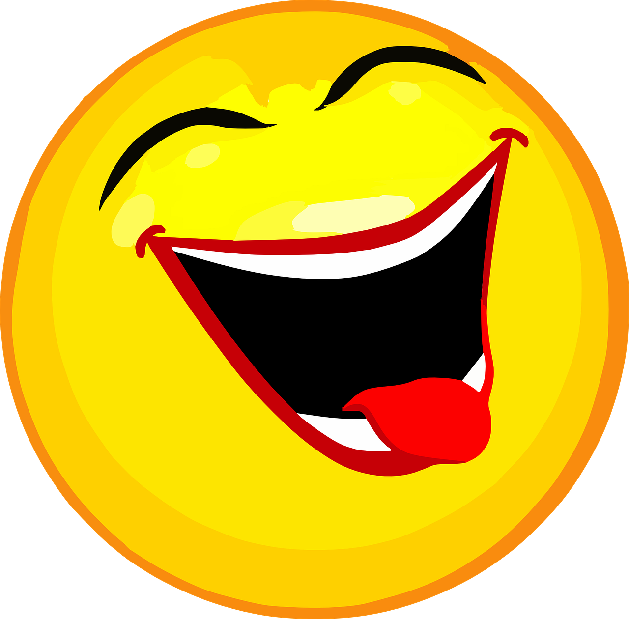 smiley laughing face free photo