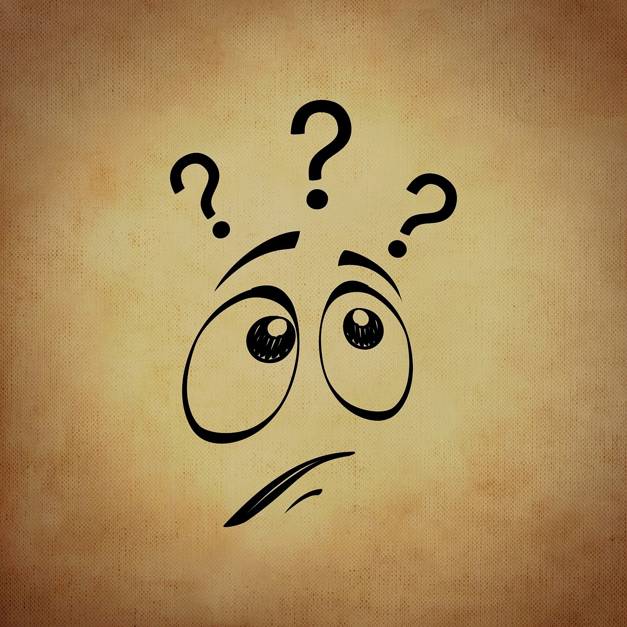 smiley emoticon question mark free photo