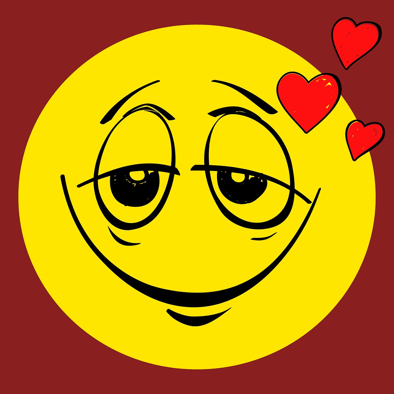 smiley emoticon love free photo