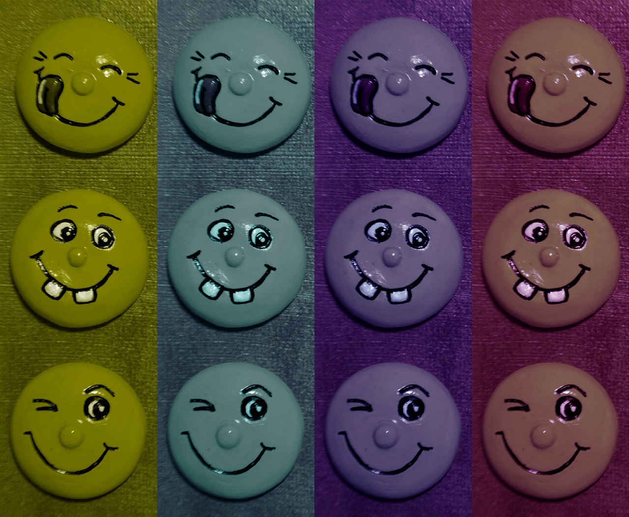 smilies funny color free photo