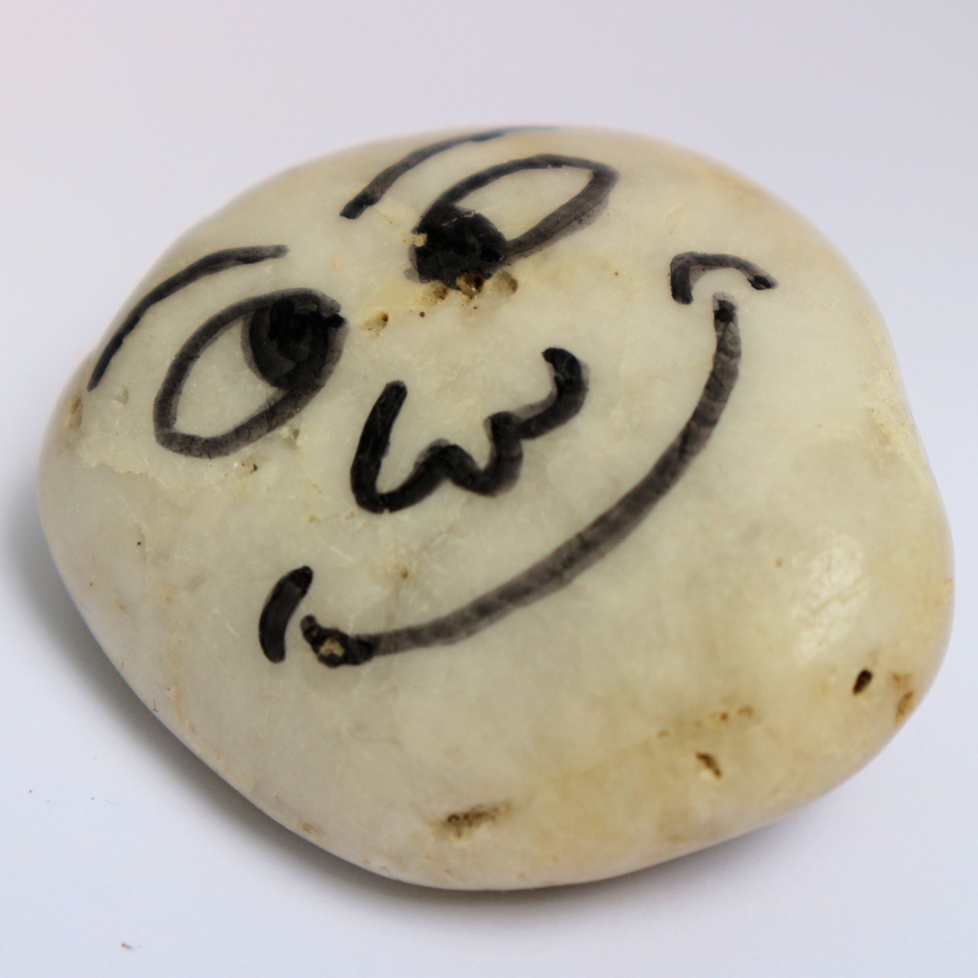 smiling stone happy free photo